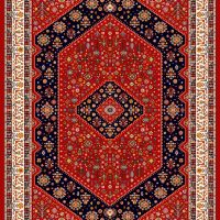 فرش ماشینی 700 شانه طرح عقیق