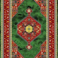 فرش ماشینی 700 شانه طرح قشقایی