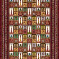 فرش ماشینی 700 شانه طرح مروارید