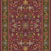 فرش ماشینی 700 شانه طرح زمرد